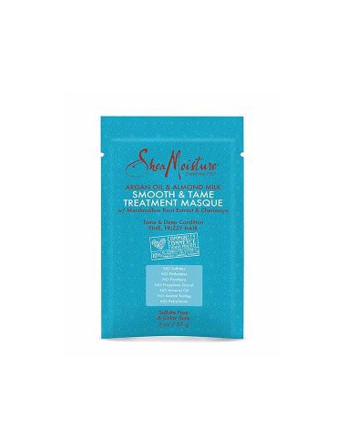 Shea Moisture Argan Oil And Almond Milk Smooth And Tame Treatment Masque Sachet 57g