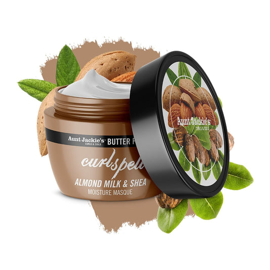 Aunt Jackies Butter Fusions Almond Milk & Shea Moisture Masque 233ml jar