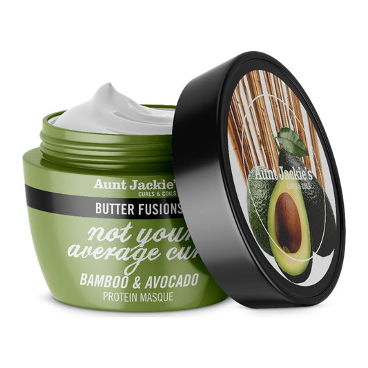 Aunt Jackies Butter Fusions Bamboo & Avocado Protein Masque 235ml tub