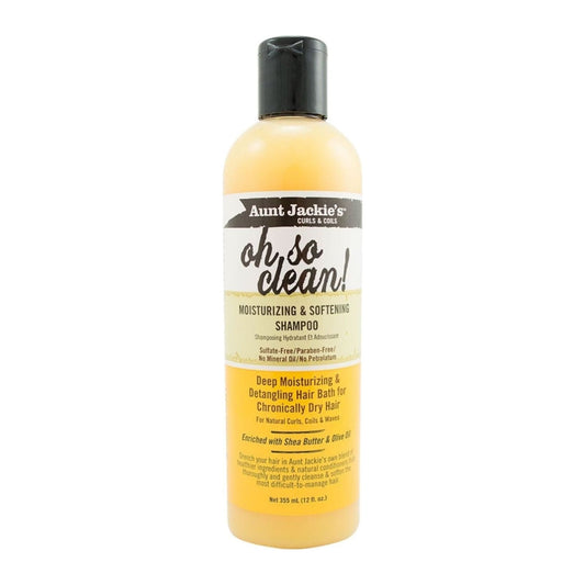 Aunt Jackies Oh So Clean Moisturizing & Softening Shampoo 355ml bottle