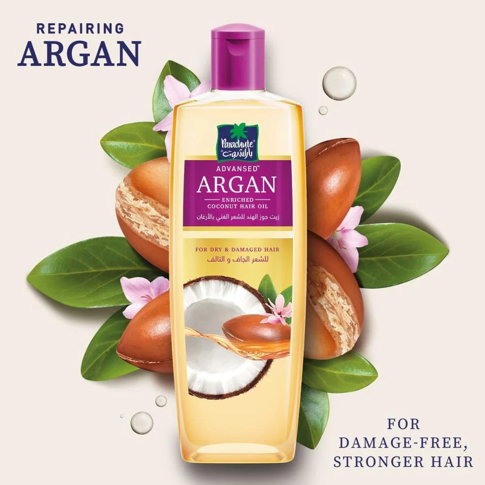 Parachute Coconut Oil For Dry And Damaged Hair With Argan 200 ML