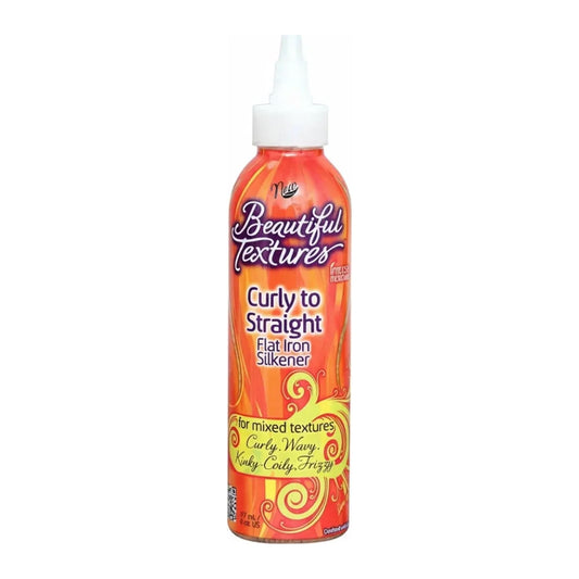 Beautiful Textures Curly to Straight Flat Iron Silkener 177ml bottle for pre-straightening curly hair - alternate view