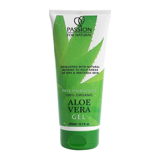 Beauty Formulas Passion For Natural 100% Organic Aloe Vera Gel 200ml tube