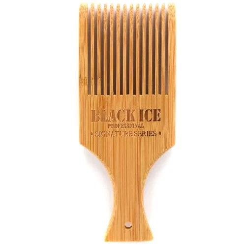 Black Ice Professional Signature Series Natural Bamboo Hair Styling Pick Comb