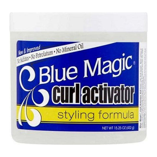 Blue Magic Curl Activator Styling Formula 15.25oz curl cream tub for curly and wavy hair