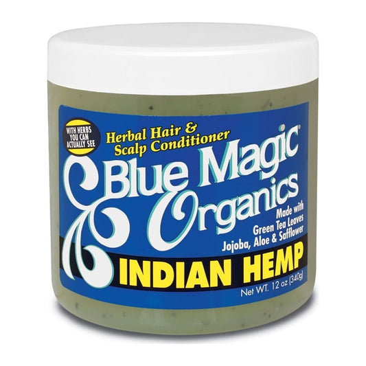 Blue Magic Organics Indian Hemp hair and scalp conditioner 340g jar