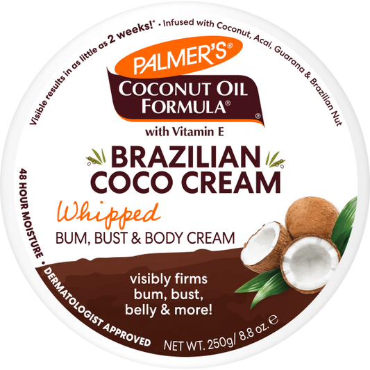 Palmer's Brazilian Coco Whipped Bum, Bust & Body Cream - 250G