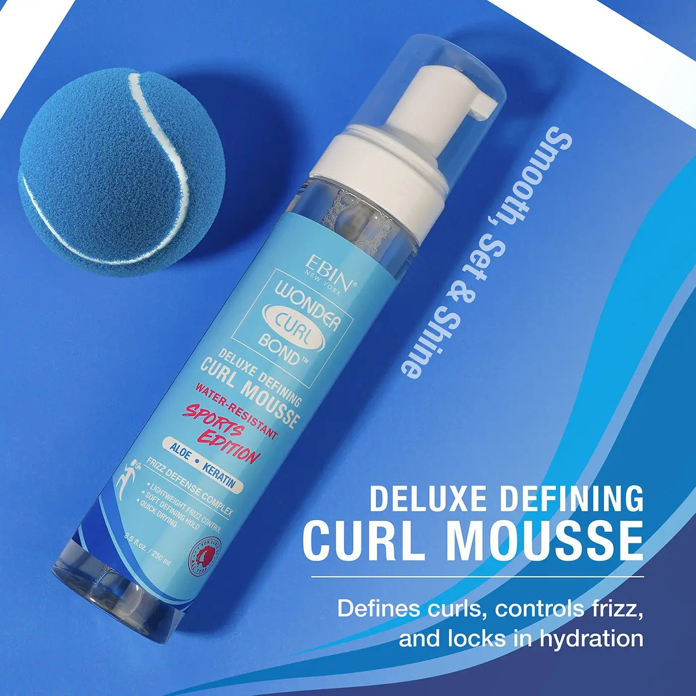 Ebin Wonder Curl Bond Curl Mousse Sports Edition - product detail | CC Hair and Beauty Leeds