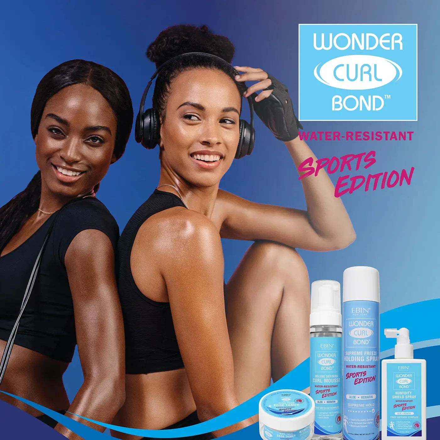 Ebin Wonder Curl Bond Curl Mousse Sports Edition - benefits | CC Hair and Beauty Leeds