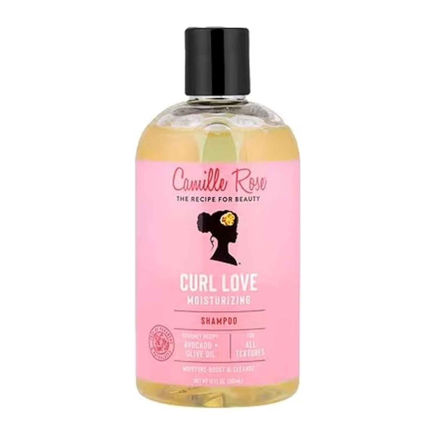 Camille Rose Curl Love Moisturizing Shampoo 355ml bottle for curls, coils and waves