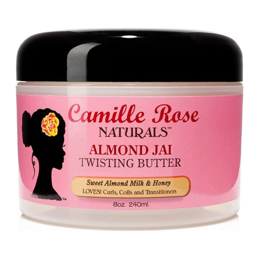 Camille Rose Naturals Almond Jai Twisting Butter 8oz jar for curly and coily hair