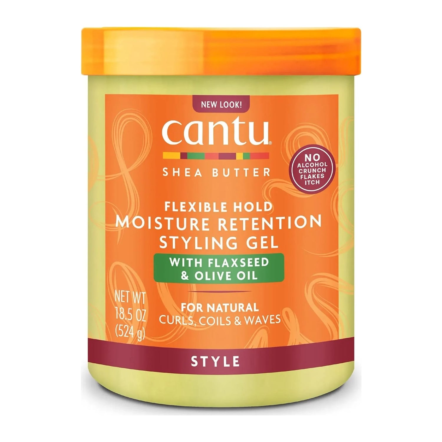 Cantu Shea Butter Maximum Hold Moisture Retention Styling Gel with Flaxseed and Olive Oil 524g tub