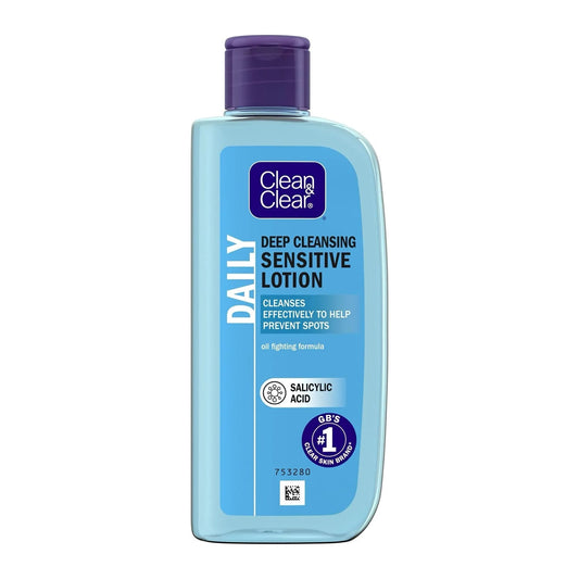 Clean Clear Deep Cleansing Lotion for sensitive skin 200ml bottle