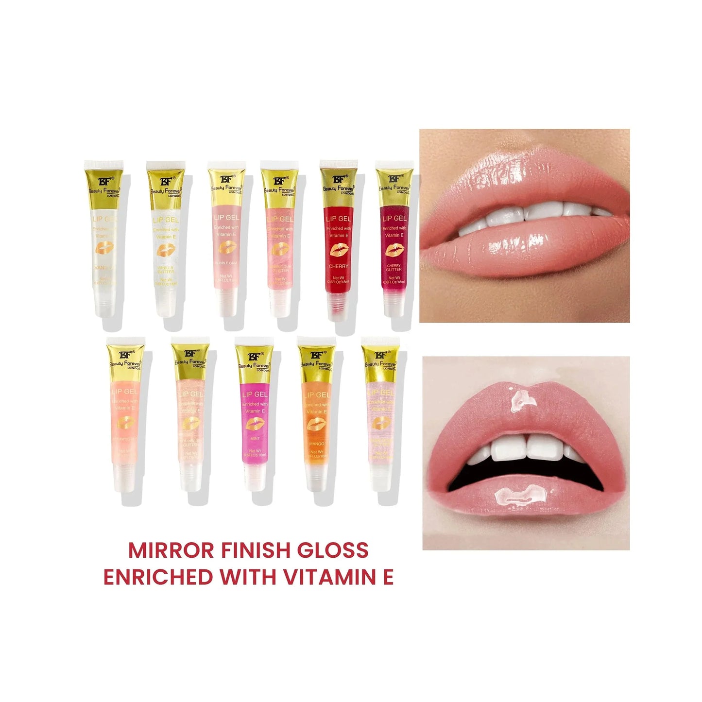 BF Beauty Forever Clear Moisturizing Lip Gel Tube