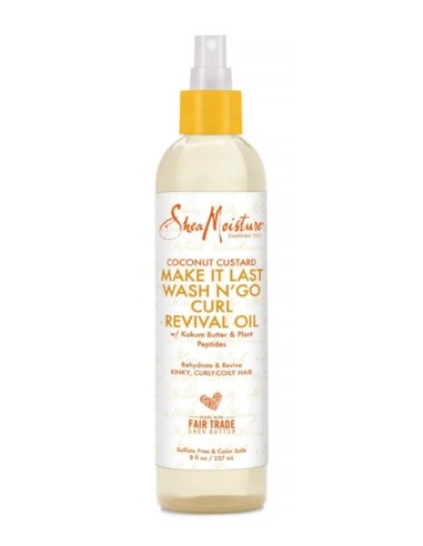 Shea Moisture Coconut Custard Make It Last Wash N GO Curl Revival Oil 237 ml