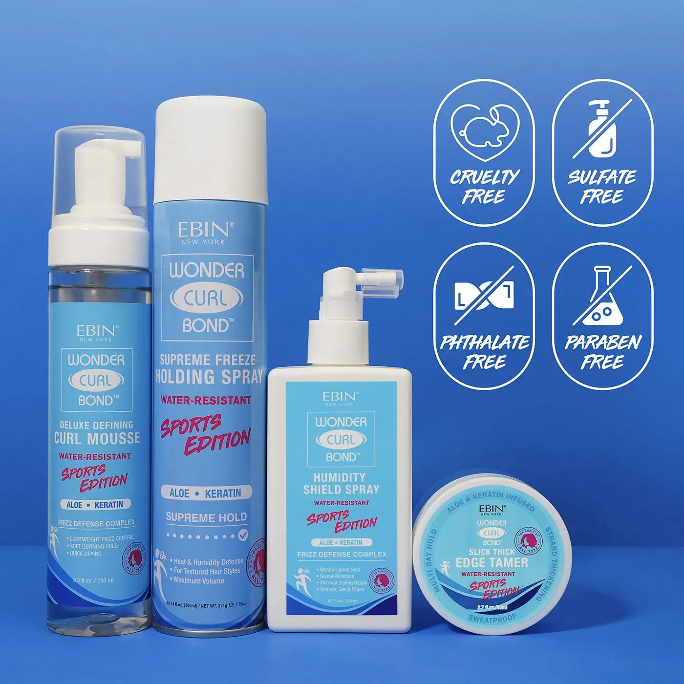 Ebin Wonder Curl Bond Curl Mousse Sports Edition - usage step | CC Hair and Beauty Leeds