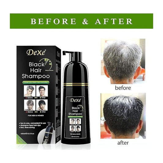 Dexe Black Hair Colour Shampoo 400ml bottle