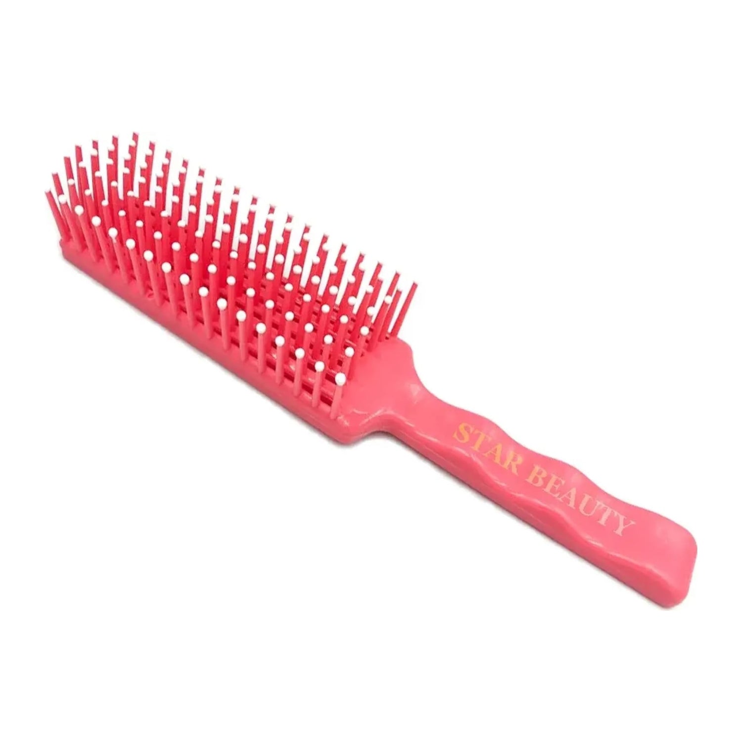 Diane Flexible Vent Brush in Coral with ball-tipped pins and grooved handle, item DBB020