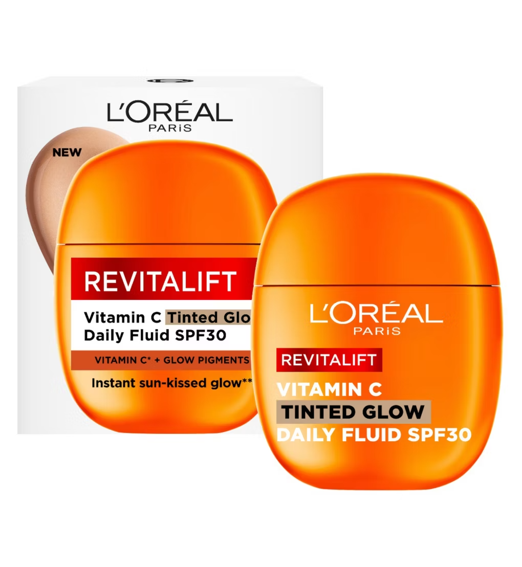 L'Oreal Paris Revitalift Clinical Vitamin C Tinted Glow Daily Fluid SPF30 + Vitamin E, 40ml