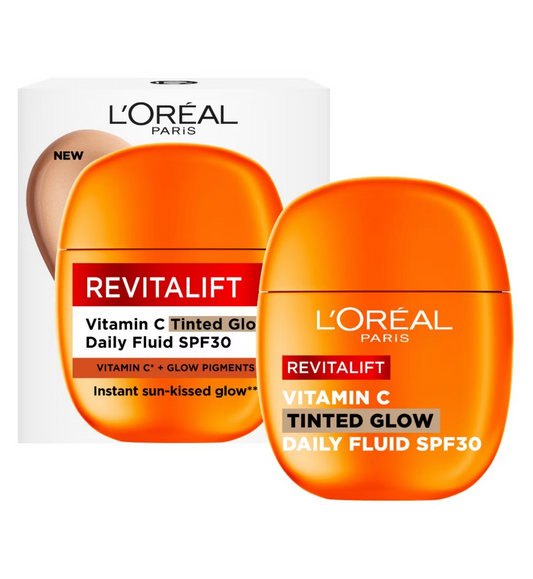 L'Oreal Paris Revitalift Clinical Vitamin C Tinted Glow Daily Fluid SPF30 + Vitamin E, 40ml