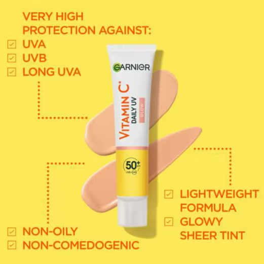 Garnier Skin Active Vitamin C Daily UV Fluid SPF50+ Glow 40ml