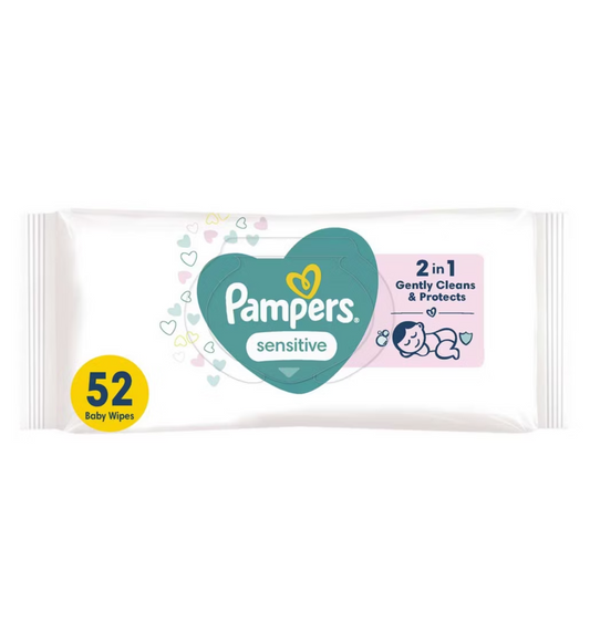 Pampers Sensitive 52 Baby Wet Wipes