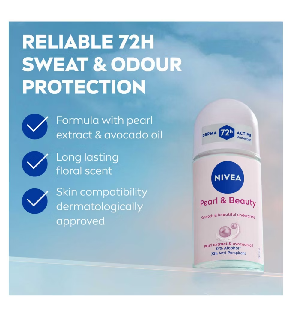 NIVEA Anti-Perspirant Deodorant Roll-On 72 Hours 50ml