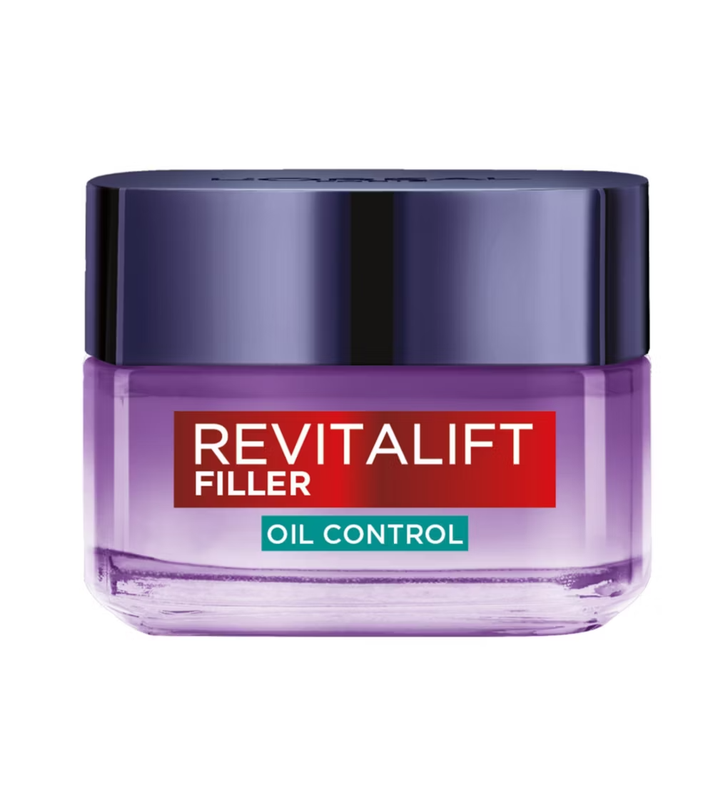 L'Oréal Paris Revitalift Filler 8H Oil Control Hyaluronic Gel Cream Instantly Replumps & Actively Regulate Sebum 50ml