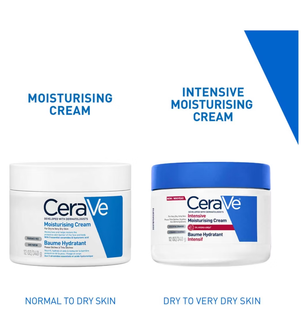 CeraVe Intensive Moisturising Cream for Dry To Very Dry Skin 12oz