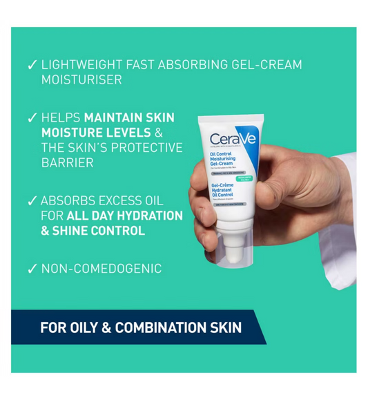 CeraVe Oil Control Moisturising Gel-Cream For Oily Skin 52ml