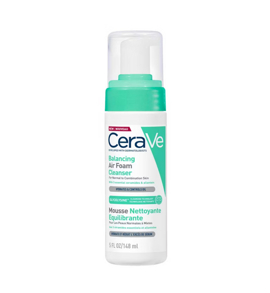 CeraVe Balancing Air Foam Foaming Facial Cleanser for Normal to Combination Skin 148ml