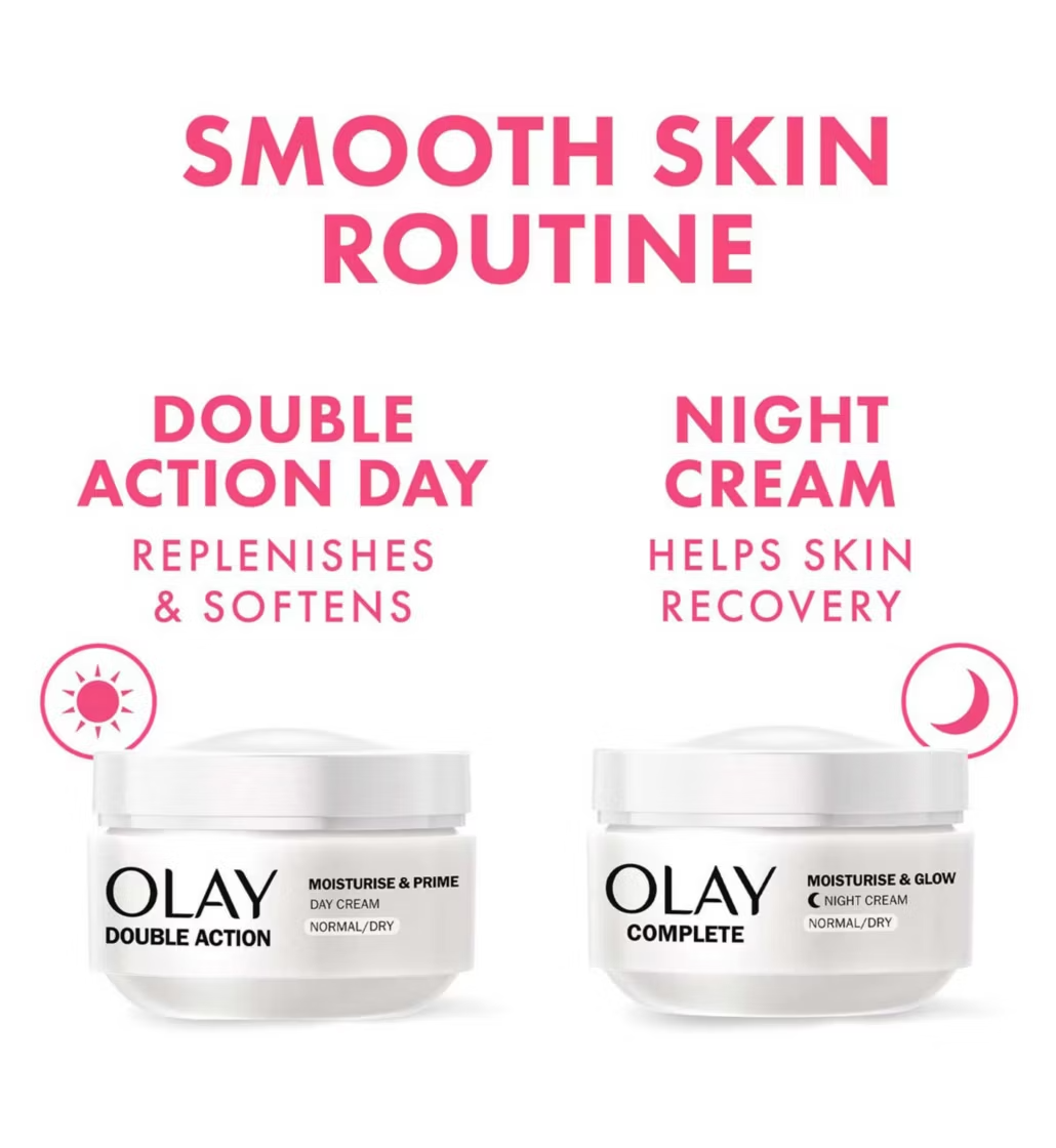 Olay Double Action Moisturiser Day Cream & Primer 50ml | CC Hair & Beauty UK