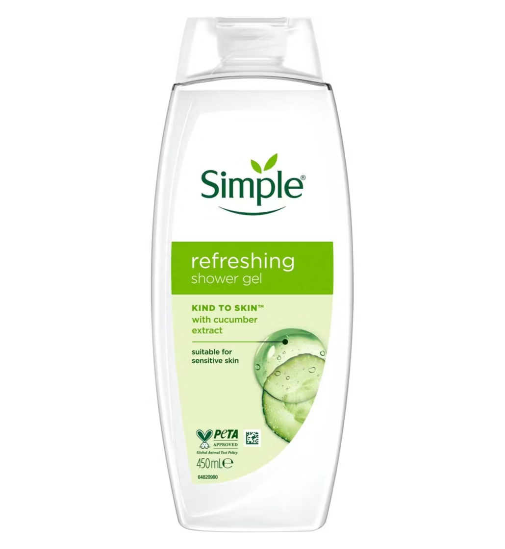 Simple Kind to Skin Shower Gel Refreshing 225ml