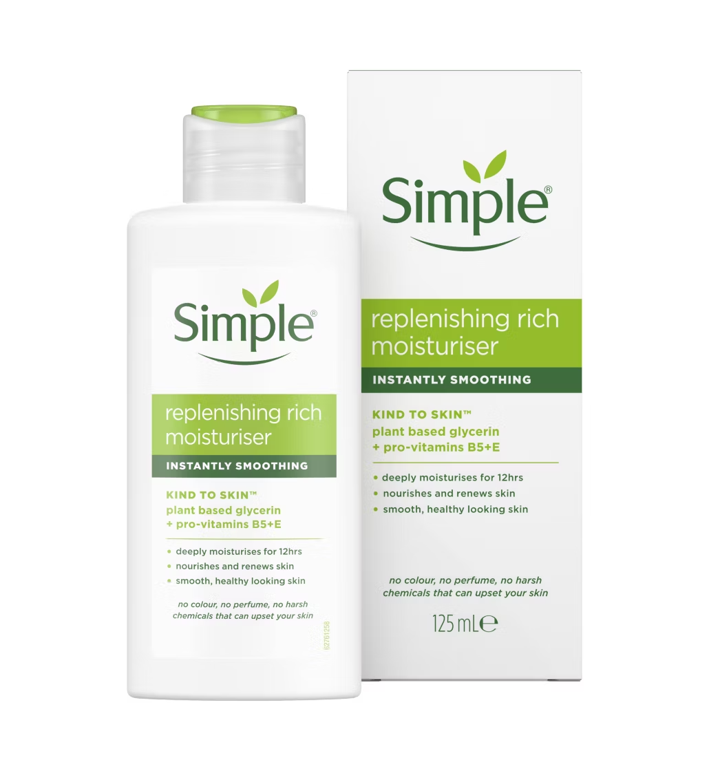 Simple Kind to Skin Replenishing Rich Moisturiser 125ml | CC Hair & Beauty UK