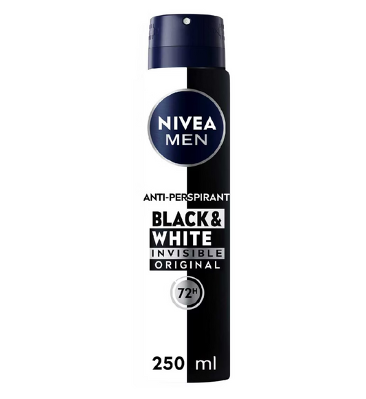 Nivea Men Black & White Invisible 72h Anti-Perspirent Spray Orignal 150ml