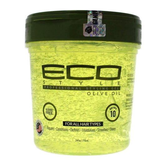 Eco Styler Olive Oil Styling Gel 710ml tub for strong hold and shine on all hair types
