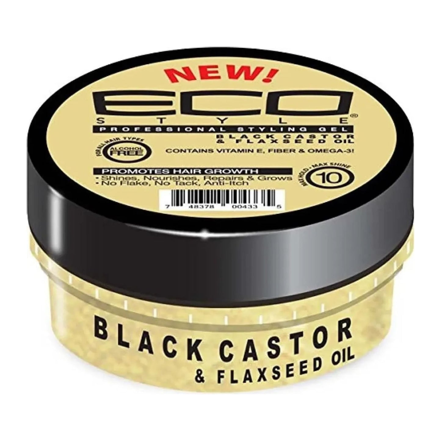 Eco Styler Professional Styling Gel Black Castor Oil and Flaxseed Oil 89ml tub