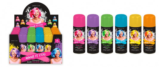 Neon Coloured Hairspray 125ml
