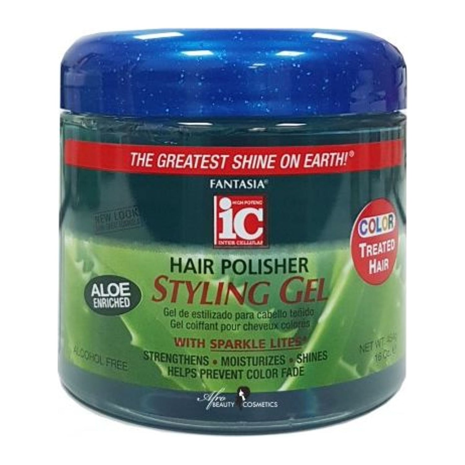 IC Fantasia Hair Polisher Styling Gel with Sparkle Lites 454g tub