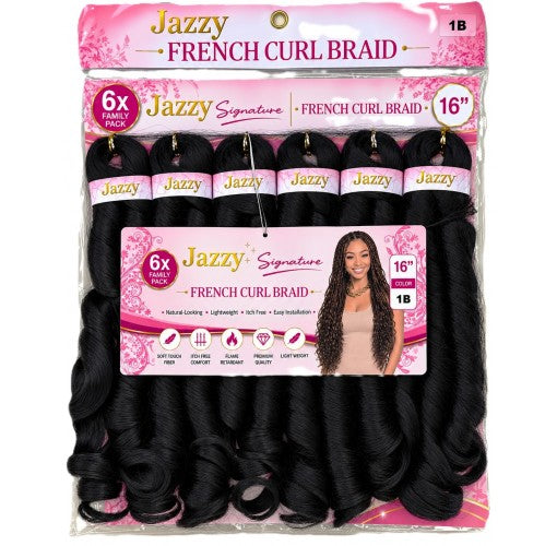 Jazzy French Curl 6x Family Pack 16" Synthetic Hair Extensions