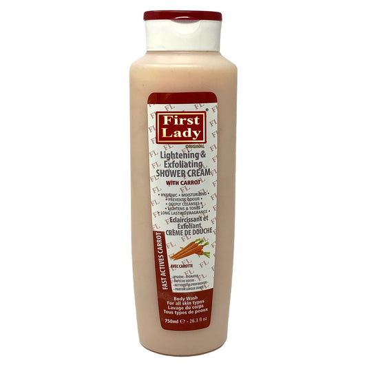 First Lady Lightening & Exfoliating Shower Creams 750ml