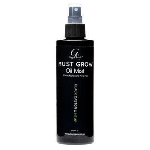 GS Hair Beauty Must Grow Black Castor And Hemp Oil Mist | Shop at CC Hair & Beauty UK