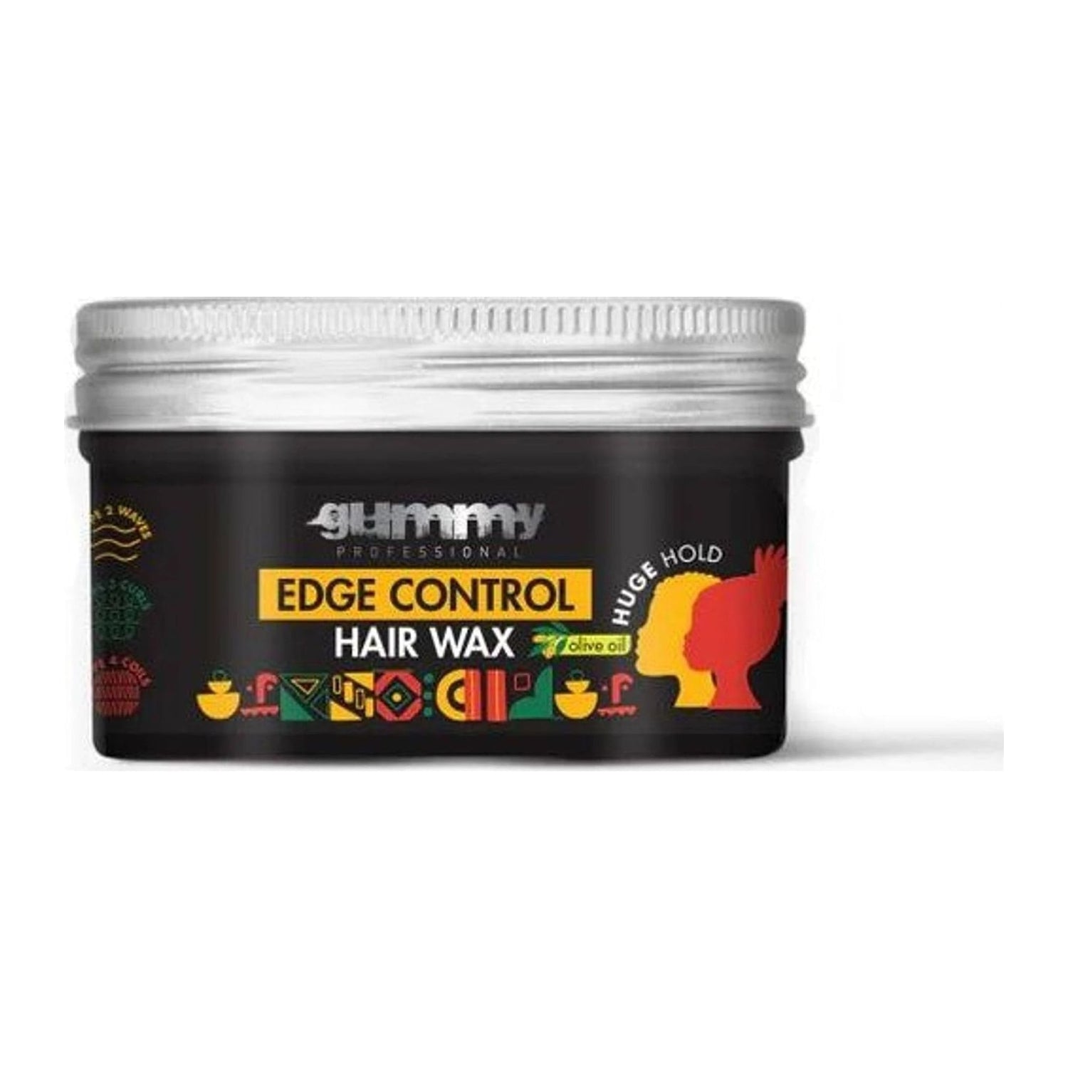 Gummy Professional Hair Wax Edge Control Olive Oil Strong Hold 150ml pot