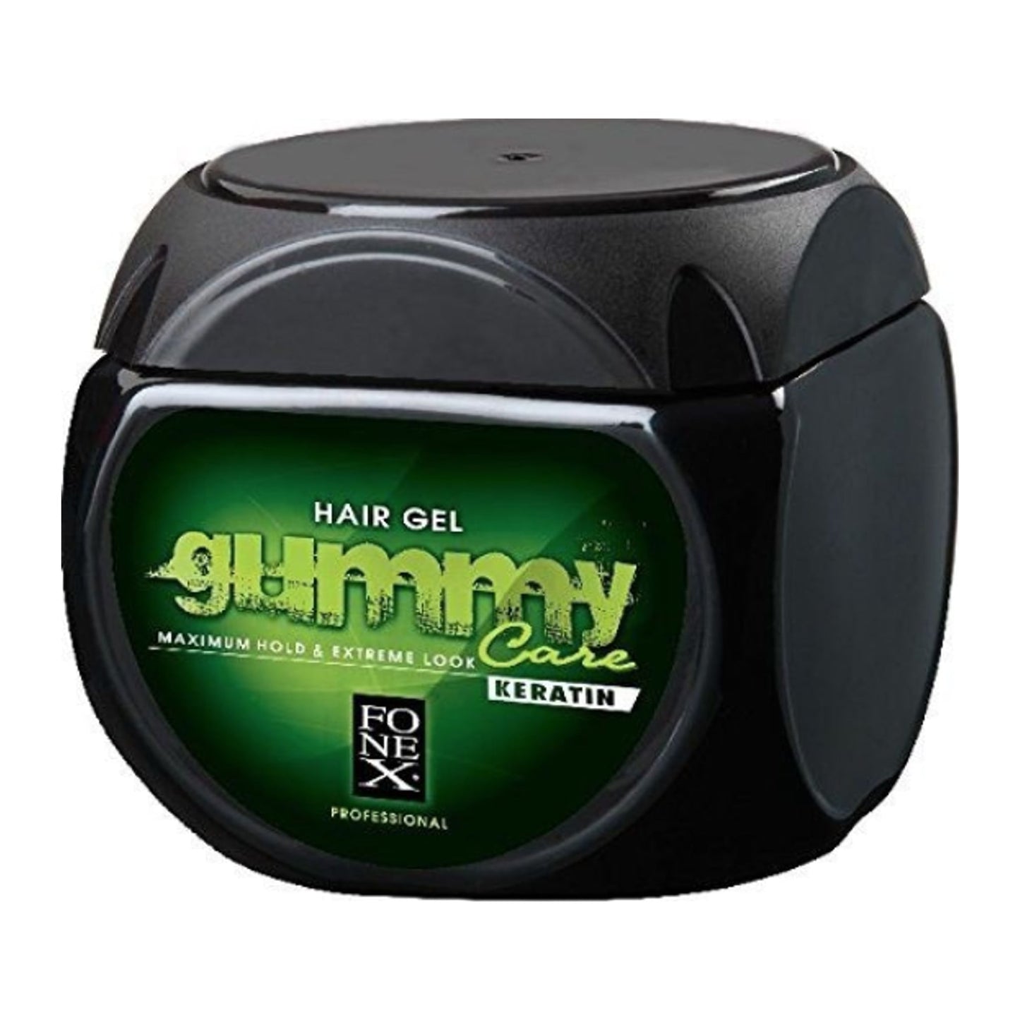 Gummy Professional Keratin Hair Gel 23.5oz tub for strong-hold styling on afro and natural hair