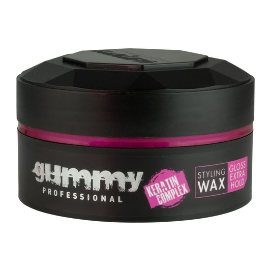Gummy Professional Styling Wax Gloss Extra Hold 150ml tub for strong hold and high shine
