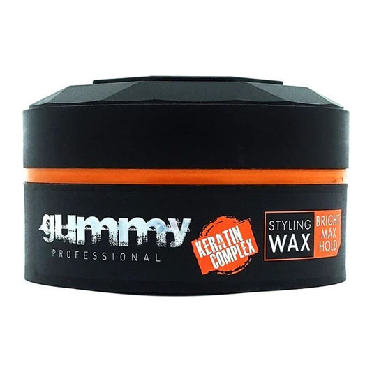 Gummy Professional Styling Wax Bright Finish 150ml tub for glossy strong flexible hold