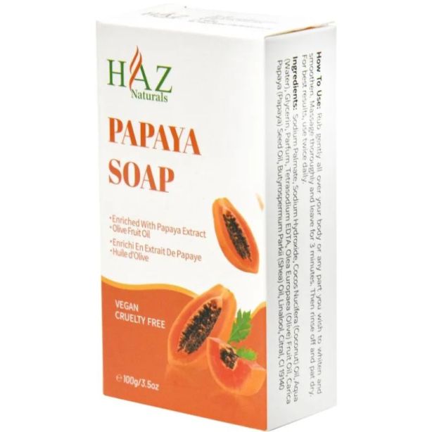 Haz Naturals Papaya Soap 100g