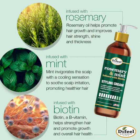 Difeel Rosemary & Mint Styling Cream 12oz