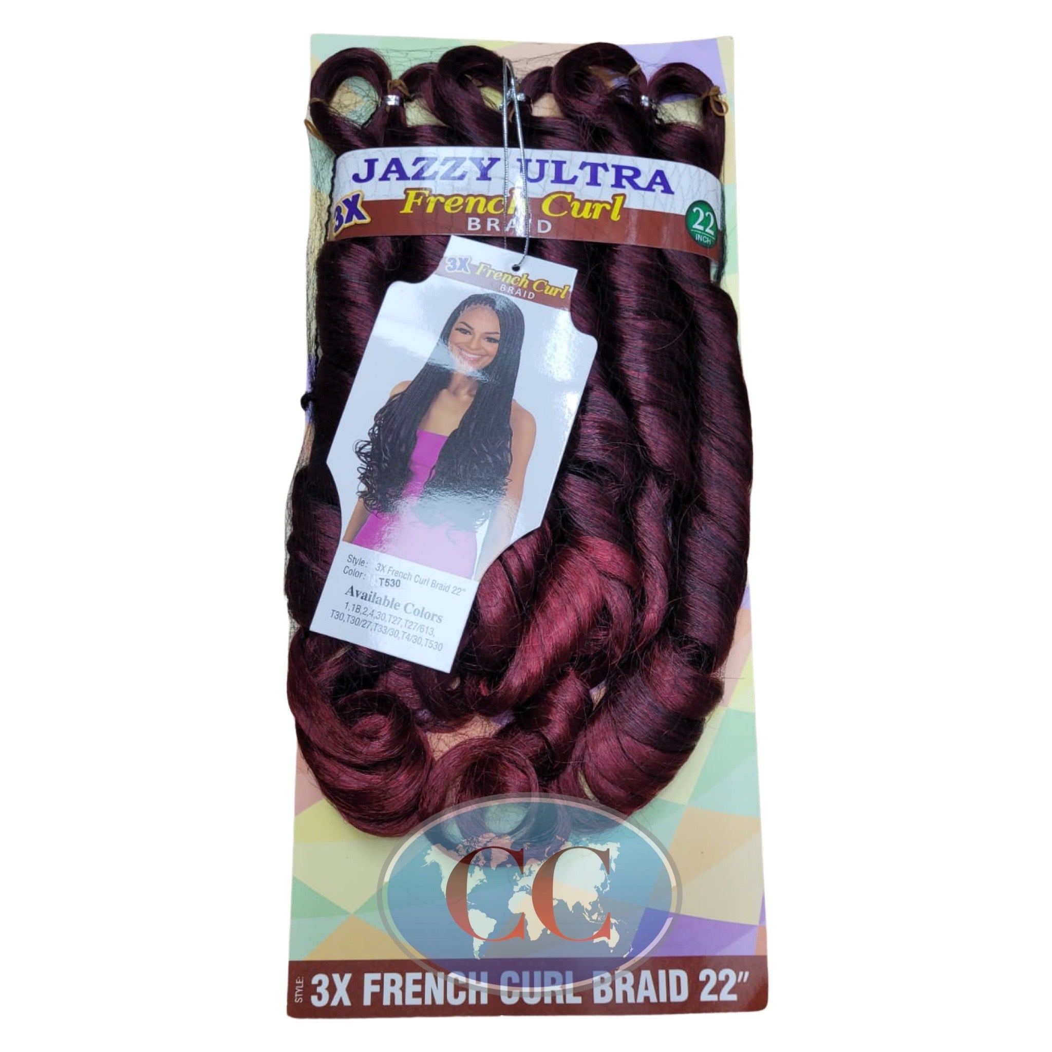 Jazzy Ultra 3D 3X French Curl Braids 22"
