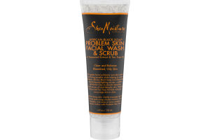 SheaMoisture African Black Soap Clarifying Facial Wash & Scrub - 4 oz